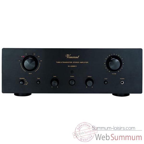 Video Amplificateur stereo integres Vincent SV-226 MKII Ampli int. Hybr. - Noir - 204183