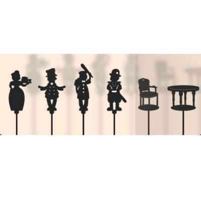 Coffret 6 marionnettes a ombres Guignol anima scena 23653