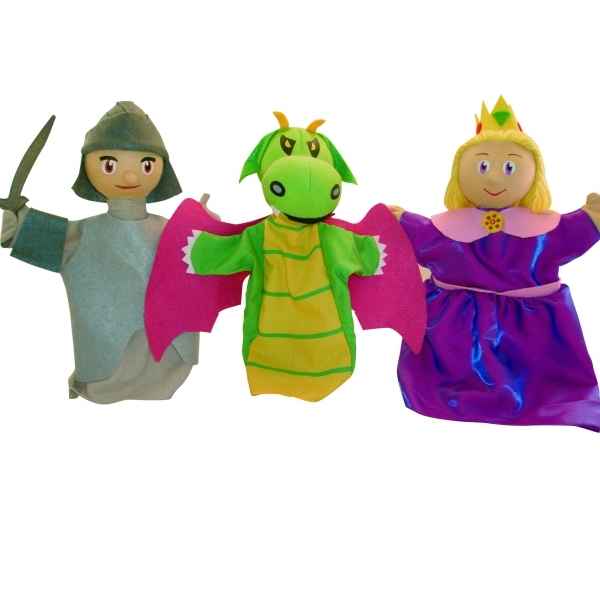 Coffret marionnette trio princesse Au Sycomore -MAST303