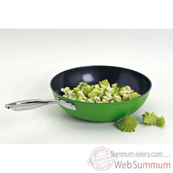 Aubecq poele wok - new evergreen 4847