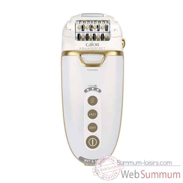 Calor epilateur rechargeable blanc or - aqua perfect massage 5176