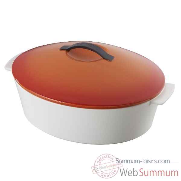 Revol cocotte ovale 32 cm rouge magma - revolution Cuisine -11270