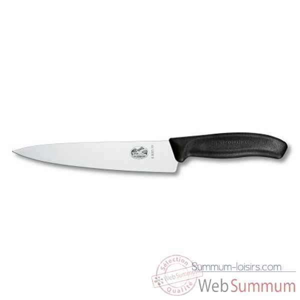 Victorinox couteau a decouper & eminceur 19 cm noir Cuisine -11008