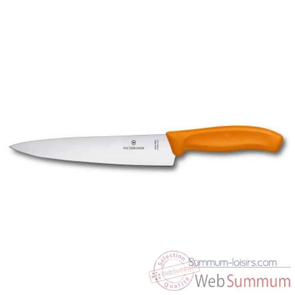 Victorinox couteau a decouper & eminceur 19 cm orange Cuisine -11021