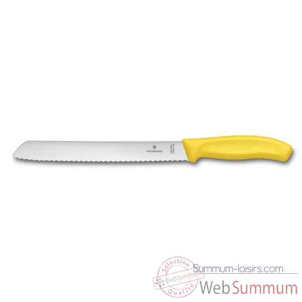 Victorinox couteau a pain 21 cm jaune Cuisine -11023
