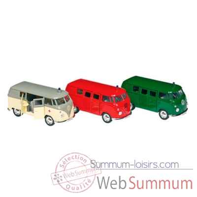 Lot de 3 combi volkswagen microbus (1962) 1:34-39 a retrofriction Goki -12156