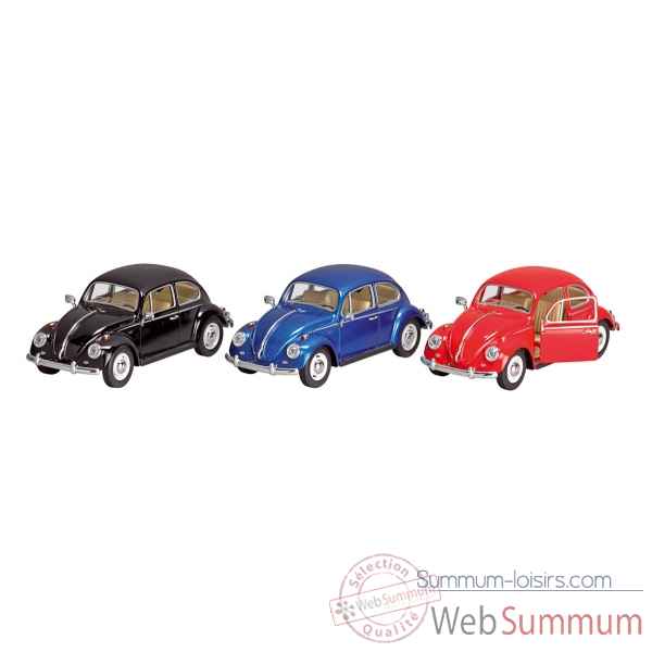 Lot de 3 voiture en metal coccinelle volkswagen classical beetle (1967) 1:24 Goki -12190