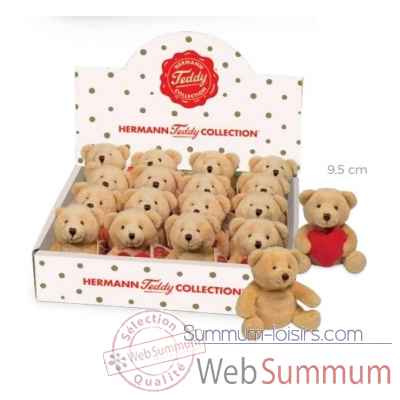Peluche ours 9,5 cm (lot) hermann teddy collection -91349 8