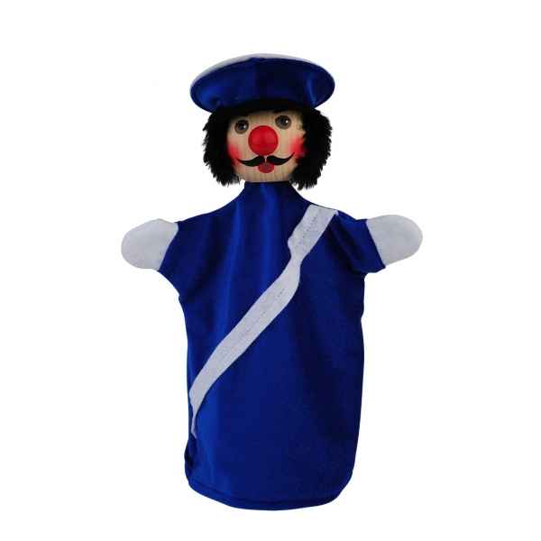 Marionnette tete en bois Policier kersa -60251