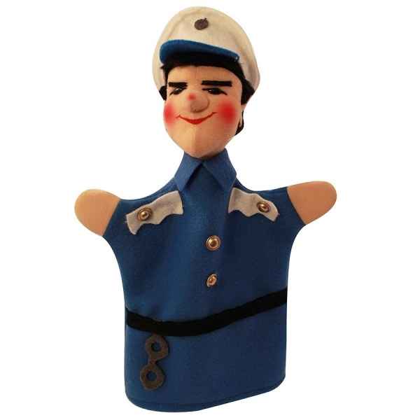 Marionnette a main Policier bepo bleu - classic Kersa -12472