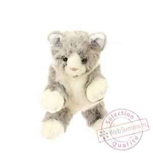 Marionnette Chaton gris-blanc Living Puppets -CM-W181