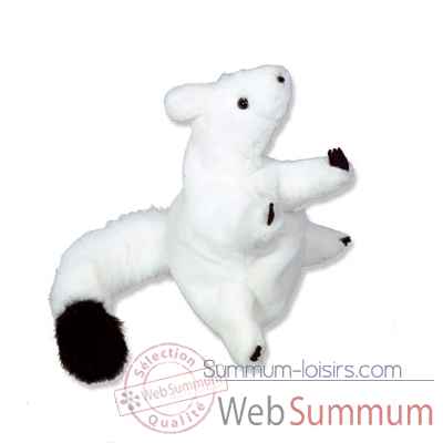 Marionnettes peluche a main - Fabrication France -Hermine