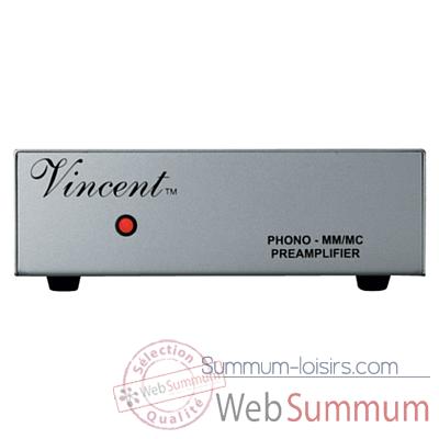 Preamplificateur Vincent PHO-111 Preampli phono MM-MC - Argent - 203326