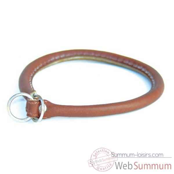 Collier cuir rond etrangleur l. 70cm Sellerie Canine Vendeenne 84570