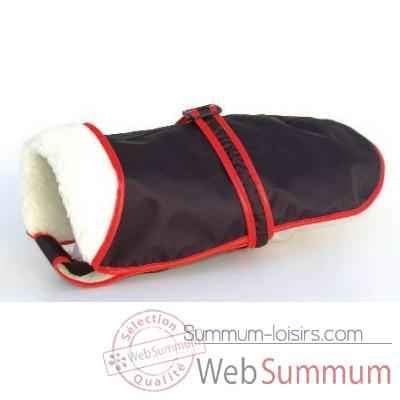 Manteau tissu enduit fourre avec ceinture l. 31 cm Sellerie Canine Vendeenne 11431