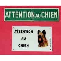 Plaque\"attention au chien\" p.m. Sellerie Canine Vendeenne 27102