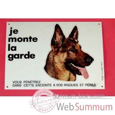 Plaque\"je monte la garde\" g.m. Sellerie Canine Vendeenne 27101