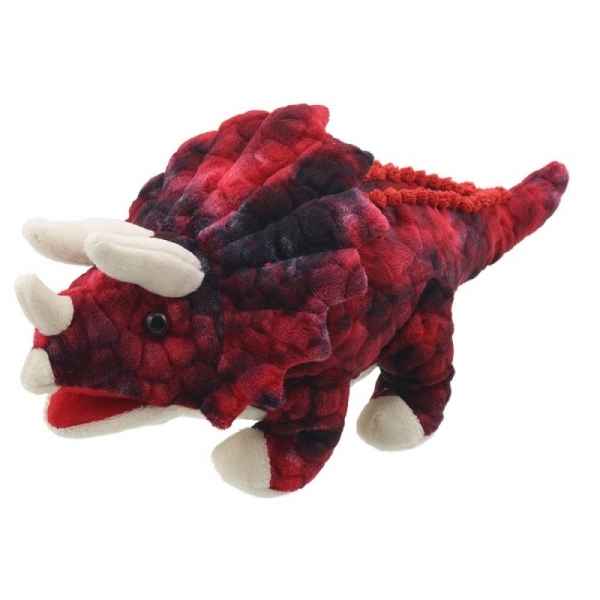 Bebe dinosaure triceratops rouge the puppet company -PC002907