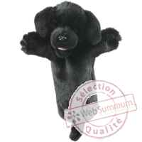 Marionnette peluche labrador noir -PC006035 The Puppet Company