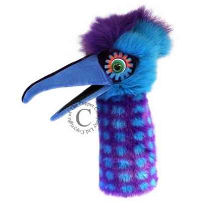 Oiseau pickle bleu violet the puppet company -pc006308